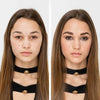 Thin Lizzy Beauty - Brow Ready Eyebrow Fillers - Mid Brown Before and After